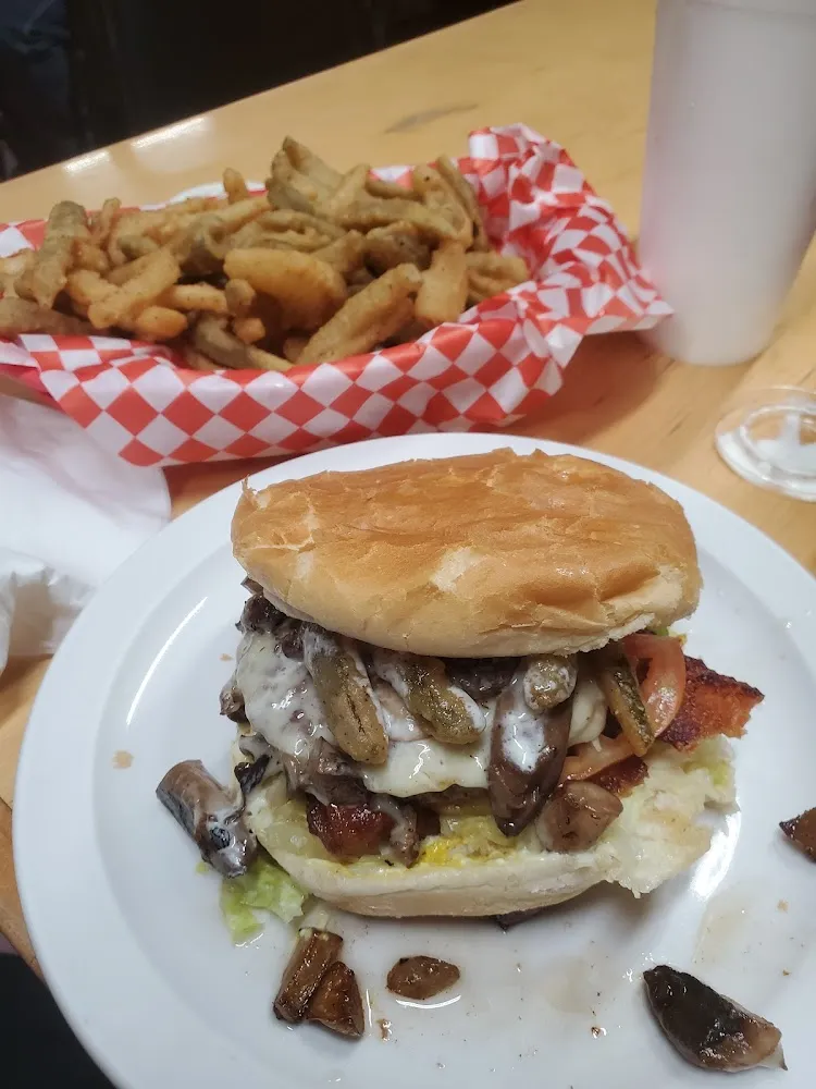 Mushroom Swiss Burger